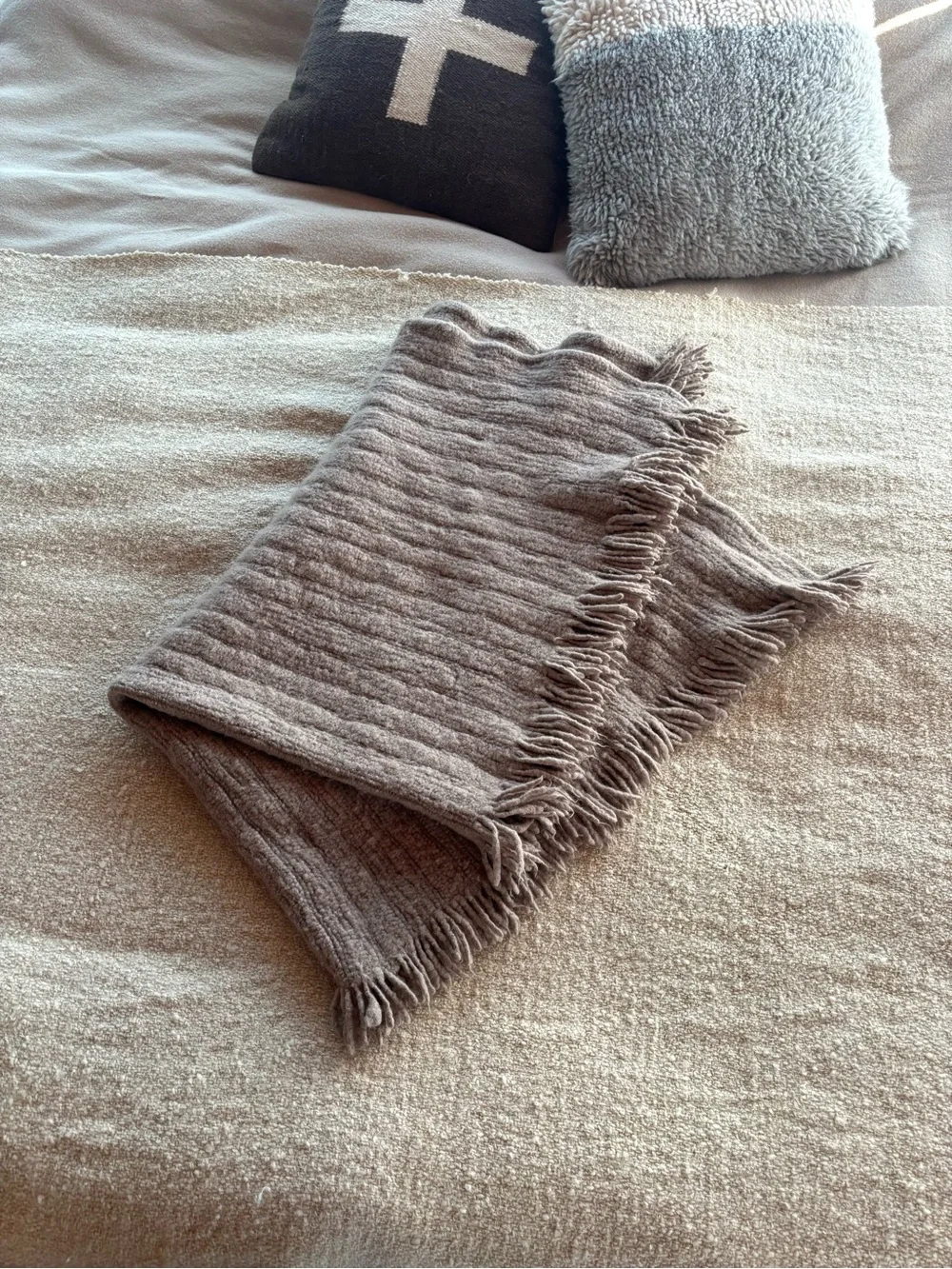 Boiled Wool Throw